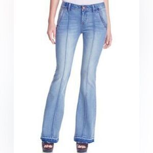 American Rag Y2K Light Wash Denim wide leg Boot Cut Jeans Size 9